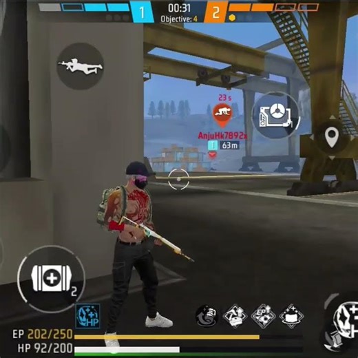 #Freefire fight seen on factory in cs rank #cartoon #Freefire love