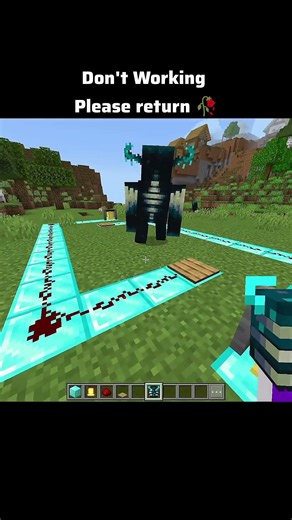 Minecraft Warden working moment