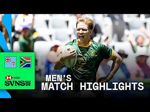 INCREDIBLE LAST SECOND WINNER! 🤯 | Fiji v South Africa | HSBC SVNS Cape Town 2025 | Men's Highlights