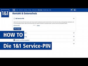 Alles Wichtige zur 1&1 Service-PIN