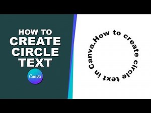 How to create circle text in canva