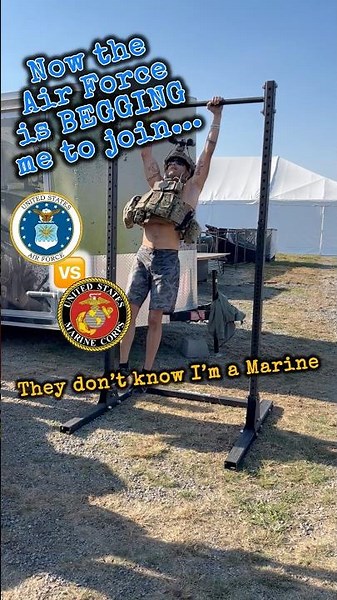 USMC Vet SHOCKS Air Force Special Warfare with Weighted Pull-Ups! 😤