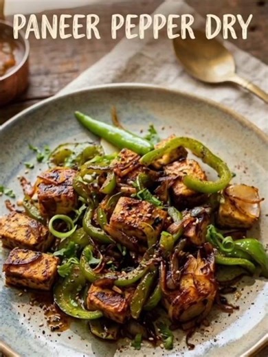 Paneer pepper dry 😍🤤🤤ll spicy and tasty 😋😍||