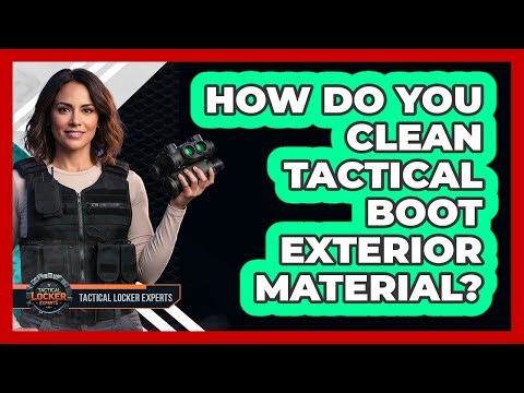 How Do You Clean Tactical Boot Exterior Material?