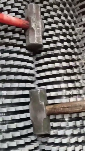 2 Steel Hammers vs Industrial Shredder 🔨💥 Who Wins? #Shorts