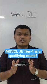 MGVCL JE Tier-1 is a qualifying round. #transientclasses #mgvcl #pgvcl #getco
