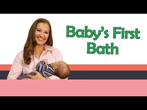 BABY'S FIRST BATH | Baby Care with Jenni June