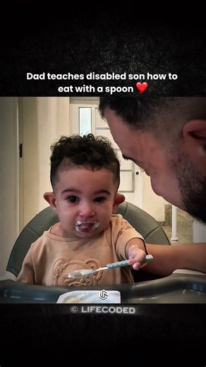 Dad teaches exceptional son to never give up ❤️ #core #kids