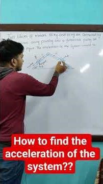 find the acceleration of the system #physics #shorts #numericals #jee #pyq #‪@viralteachingsumit‬