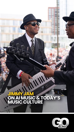 Go with Elmo Lovano on Instagram: "@flytetymejam on what A.I. music says about the culture today. 💥🍿 From Go With Elmo Lovano Episode 94: Jimmy Jam Filmed at the @abundanceinstitute event “Creative Frontiers” #jimmyjam #musicproducer #musician #musicculture"