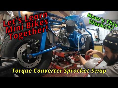 Mini Bike Chopper: 420 Chain Swap Torque Converter Upgrade