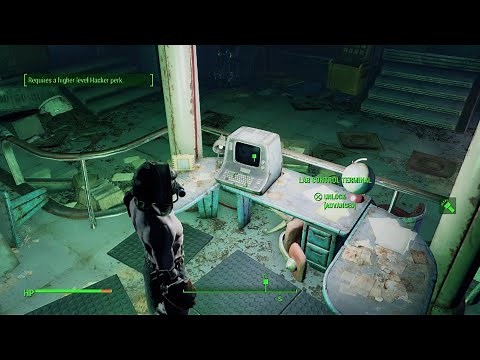 Unlock Prototype Testing Lab Control Terminal + Door, Fallout 4