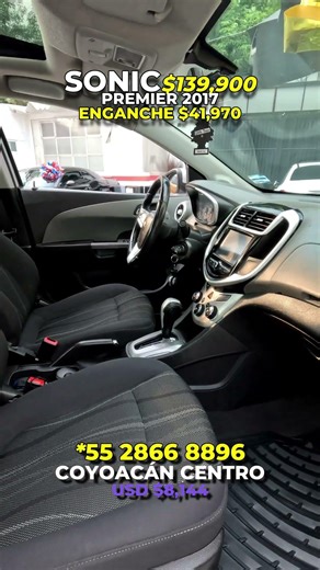 CHEVROLET SONIC PREMIER 2017, a tratar o desde el 30% de enganche, #chevrolet #sonic #vseccion