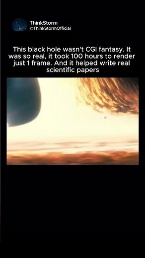 😱 Interstellar’s BLACK HOLE Was So REAL It Took 100 HOURS to Render! 🌌🎥 The Mind-Blowing Story