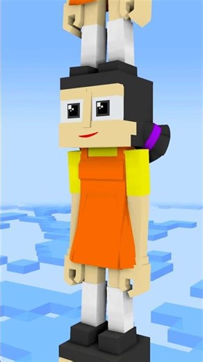 SQUUID GAME DOLL in TOWER RUN CHALLENGE LVL 7 - Win or Fail ? #shorts