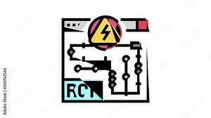 rcp electrical plans interior design color icon animation