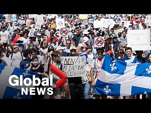 More protests against Quebec's Bill 96 as French-language law set to pass in coming days