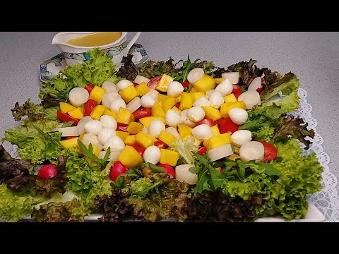 SALADA TROPICAL COM FRUTAS E VERDURAS / FÁCIL LINDA E DELICIOSA