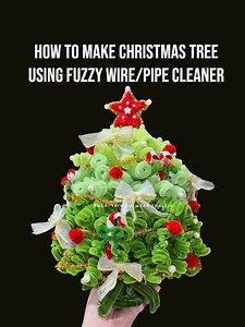 How to make Christmas Tree using Fuzzy Wire/Pipe Cleaner. Fuzzy Wire Christmas Tree Tutorial. #fyp #fypシ゚viralシ #foryouシ #christmastree #christmasdecor #christmasgiftideas #diychristmastree #pipecleaners #pipecleanerart #fuzzywire #FuzzywireChristmasTree #pipecleanercrafts #tutorial #diy #Christmas #christmasdecor #christmasgifts #christmastree #crafter #craftersgonnacraft #craftersofinstagram #craftersoffacebook | Wear Thaleia