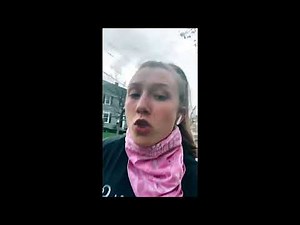 Girl runner spits 14x. films herself to show her people how much spit she gets while running