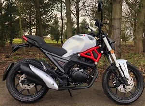 The WK Demon 125cc. It's edgy, it turns heads, it's got LED lights all round, a large LCD dash, fuel injection, Combined Braking System and a 2 year warranty. All for £1,899! See more, here: https://www.wkbikes.com/125cc-motorbike-wk-demon-125.html #motorcycles #125cc #wkbikes | WK Bikes