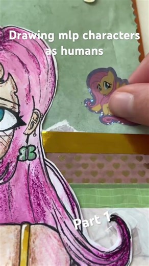 Drawing mlp characters as humans #mylittlepony #drawing #art #fluttershy #artist #oc #sketchbook