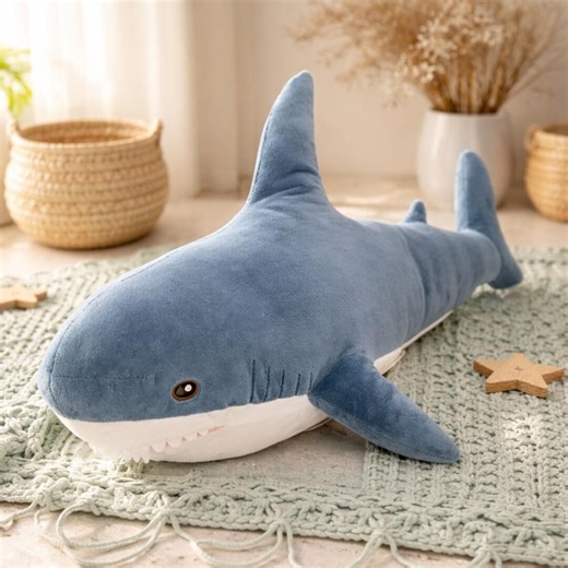 Shark Plush Toy Pillow, Soft Stuffed Animal, Baby Nursery Decor Gift - Etsy