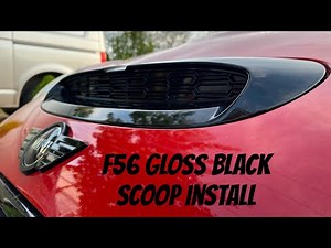 Mini Bitz Gloss Black Scoop Replacement Installation - Kill All Chrome F55 F56 F57