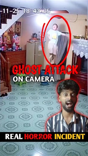 Ghost Attack Caught on Camera at Midnight 💀 | Scary Rooftop Footage #akashdev #horror #shorts