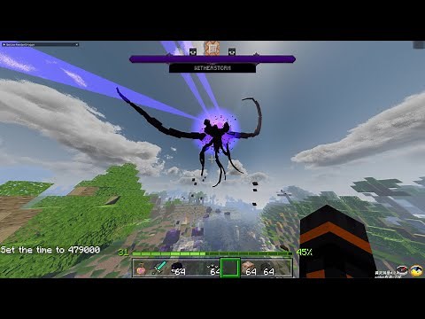 Review Wither Storm Add-on 0.2.0 New Update[MCPE-MCBE]Wither Storm In Minecraft,EnderFoxBoy MC🦊!!!