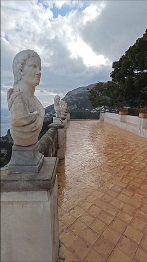Terrace of Infinity in Villa Cimbrone Ravello Italy