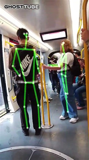 paranormal investigator Jules and Steve on tram spirits floating around people seen on SLS CAMERA