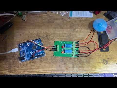 Arduino Forward Reverse Motor control 2xDPDT