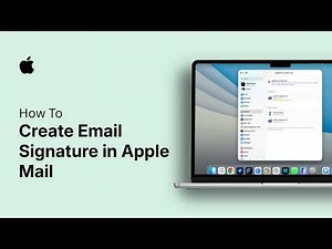 How to Create Email Signature in Apple Mail