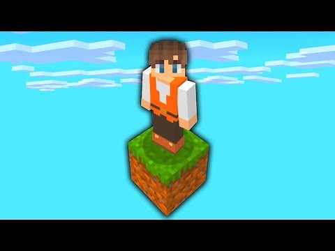 Defeating the Ender Dragon in a One-Block World!! Gathering Resources Without Falling!! Minecraft...