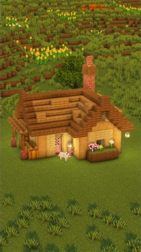 Minecraft Starter House! 🏠 World Download in Bio #minecraft #minecraftbuilding #shorts