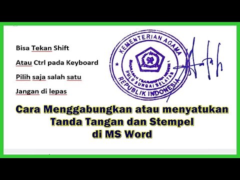 How to Combine or Merge Signatures and Stamps in MS Word