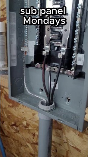 Sub Panel Mondays ⚡️| Wiring & Breakers Ready to Go! #electrical #shorts #diy