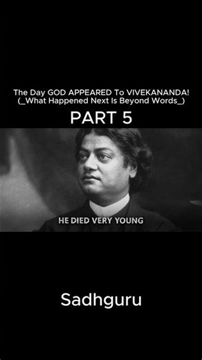 The Day GOD APPEARED To VIVEKANANDA! PT 5 #sanatandharma #vivekananda #ramkrishna #sadhguru #hindu