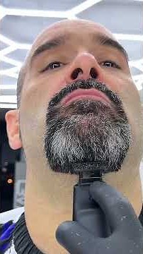Barber Shaves His Own Beard Off Full Beard to Goatee Transformation