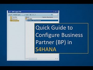 A Quick Guide to Configure Business Partner (BP) in SAP