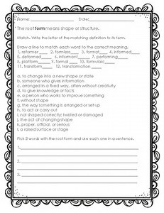 Morpheme Magic-Roots Assessment/ Extra Practice Pages