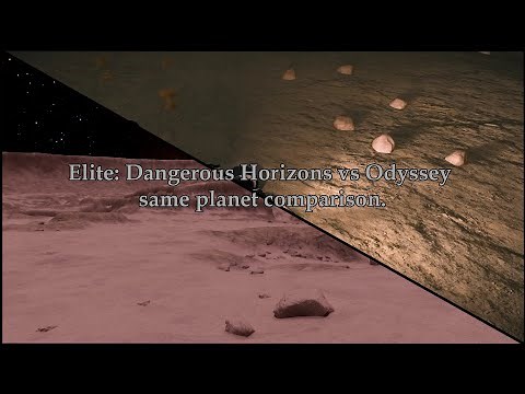 Elite: Dangerous Horizons vs Odyssey same planet comparison.
