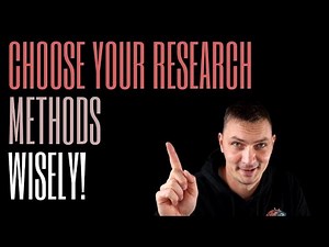 How to choose your research methods || 5 tips for complete beginners