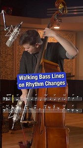 Walking Bass Lines on Rhythm Changes #jazz #bass #music #jazzbass #uprightbass