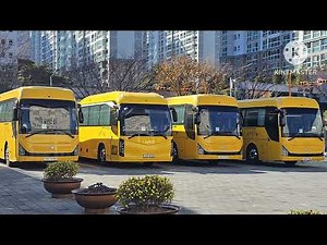 현대 유니버스 프라임 기아 뉴그랜버드 슈퍼프리미엄 파크웨이 2023 부산해마루학교 학교버스 2023년 12월 1일 사진촬영