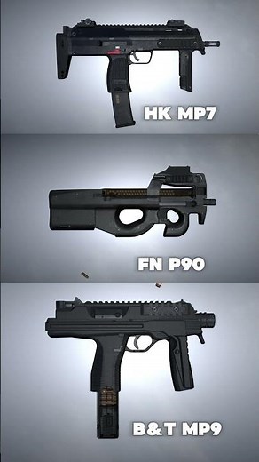 HK MP7 vs FN P90 vs B&T MP9: Compact PDW Battle