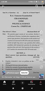 Questions on Political Science ConceptsExplain Aristotle's vi... | Filo