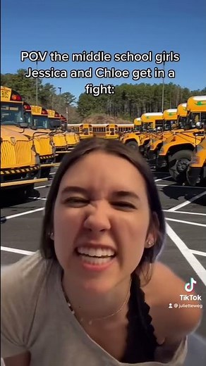 POV the middle school girls, Jessica and Chloe get in a fight:￼