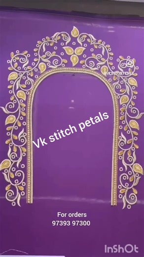 Vimala&Kavitha on Instagram: "For orders WhatsApp 97393 97300 All over India shipping 👉 Starting price 399/- only Simple neck designs 👉 For order details DM or wtsapp 97393 97300 👉 No COD only online payment & customisation available Do Follow: @vk_stitch_petals For more details plz do visit our page For all types of computer embroidery works available here.. Simplework, flower designs, peacock design, bridal computer embroidery works, party wear work, kids neck, pot neck design, back oneside